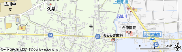 福岡県八女郡広川町久泉100周辺の地図
