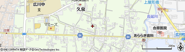 福岡県八女郡広川町久泉782周辺の地図