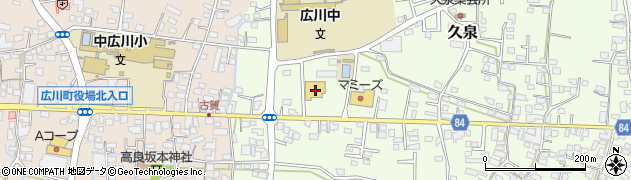 福岡県八女郡広川町久泉492周辺の地図