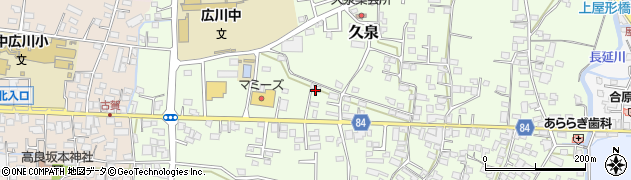 福岡県八女郡広川町久泉504周辺の地図