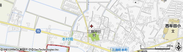 福岡県久留米市三潴町西牟田1511周辺の地図