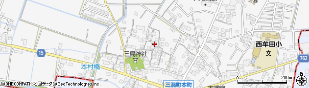 福岡県久留米市三潴町西牟田1565周辺の地図
