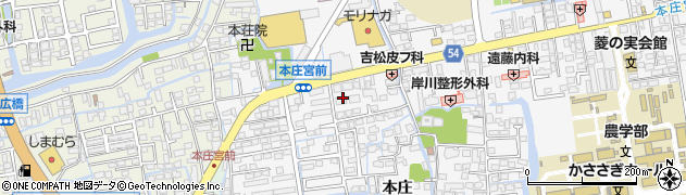 佐賀県佐賀市本庄町本庄896周辺の地図
