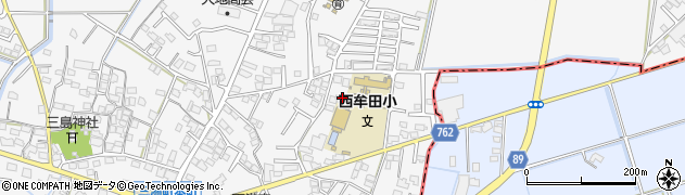 福岡県久留米市三潴町西牟田4424周辺の地図