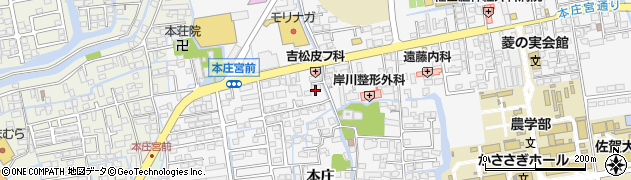 佐賀県佐賀市本庄町本庄887周辺の地図
