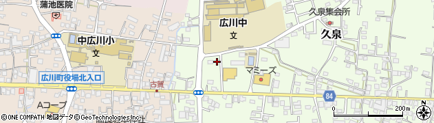 福岡県八女郡広川町久泉493周辺の地図