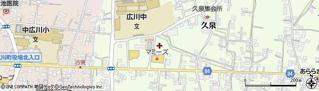 福岡県八女郡広川町久泉502周辺の地図