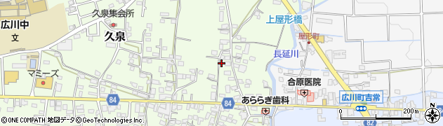 福岡県八女郡広川町久泉96周辺の地図