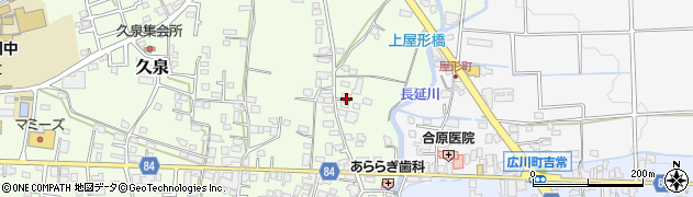 福岡県八女郡広川町久泉595周辺の地図