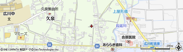 福岡県八女郡広川町久泉581周辺の地図