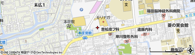 佐賀県佐賀市本庄町本庄1164周辺の地図