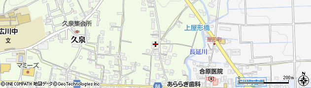 福岡県八女郡広川町久泉589周辺の地図