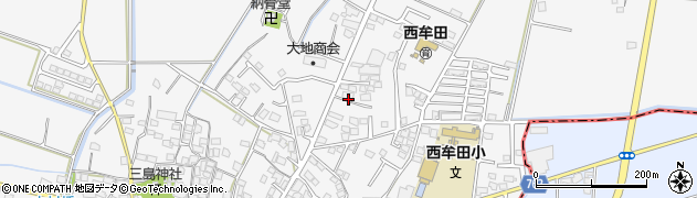 福岡県久留米市三潴町西牟田4539周辺の地図