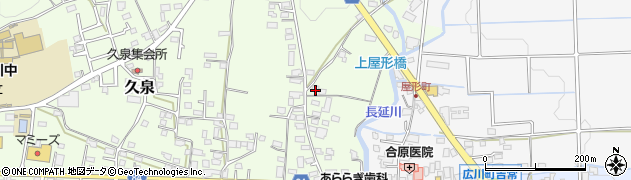 福岡県八女郡広川町久泉627周辺の地図