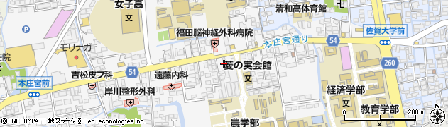 佐賀県佐賀市本庄町本庄530周辺の地図