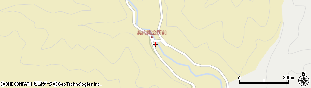 愛媛県北宇和郡松野町蕨生3540周辺の地図