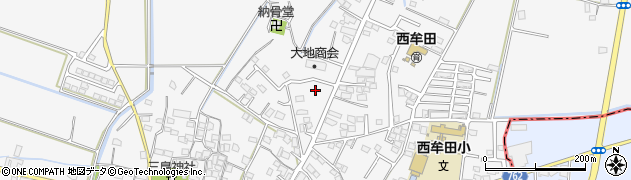 福岡県久留米市三潴町西牟田805周辺の地図