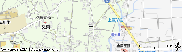 福岡県八女郡広川町久泉589-3周辺の地図