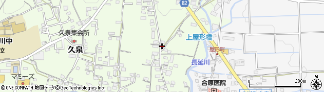 福岡県八女郡広川町久泉701周辺の地図