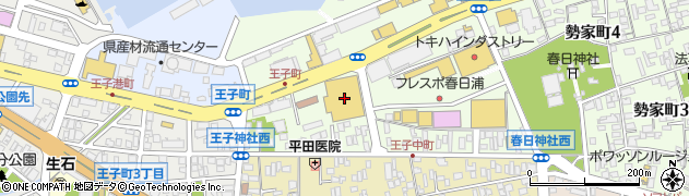 ケーズデンキ春日浦店周辺の地図