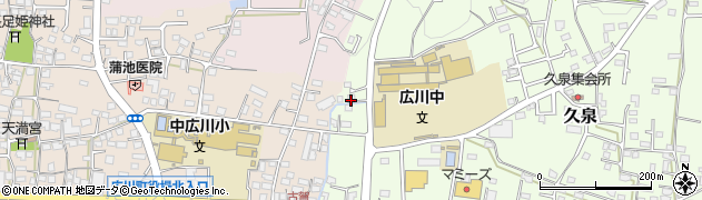福岡県八女郡広川町久泉860周辺の地図
