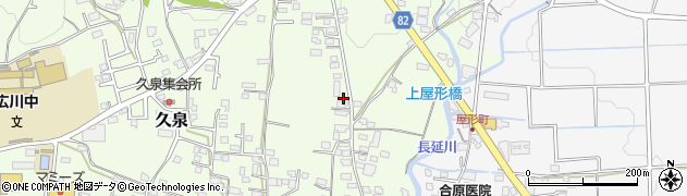 福岡県八女郡広川町久泉702周辺の地図