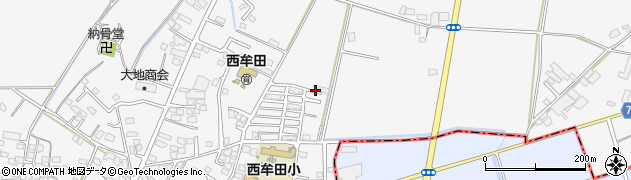 福岡県久留米市三潴町西牟田4621周辺の地図