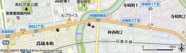ＧＲＡＮＧＲＯＭ仲西町周辺の地図