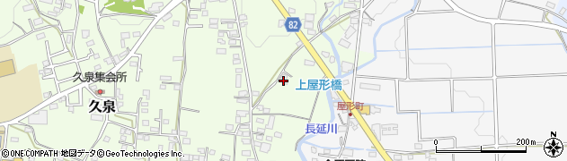 福岡県八女郡広川町久泉629周辺の地図
