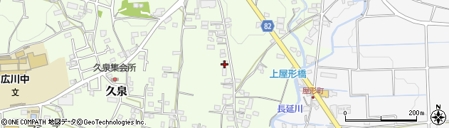 福岡県八女郡広川町久泉708周辺の地図