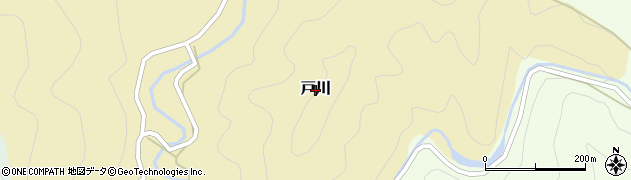 高知県四万十町（高岡郡）戸川周辺の地図