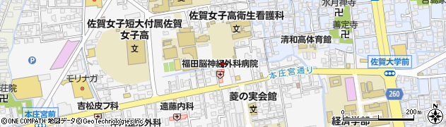 佐賀県佐賀市本庄町本庄1246周辺の地図