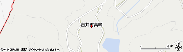 長崎県佐世保市吉井町高峰周辺の地図