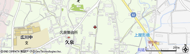 福岡県八女郡広川町久泉757周辺の地図