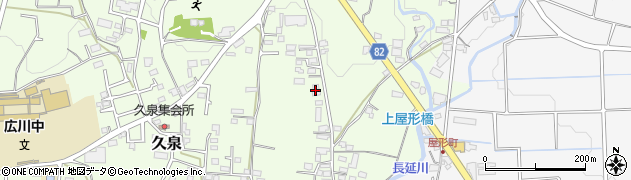 福岡県八女郡広川町久泉709周辺の地図