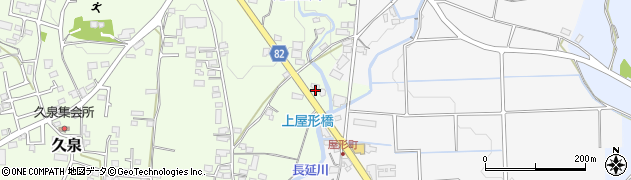 福岡県八女郡広川町久泉632周辺の地図