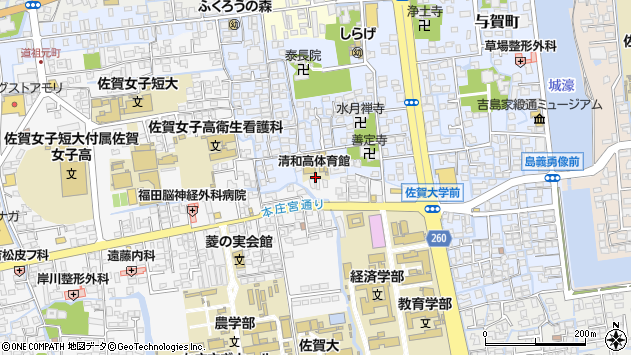 〒840-0043 佐賀県佐賀市精町の地図