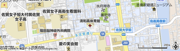 佐賀県佐賀市精町周辺の地図