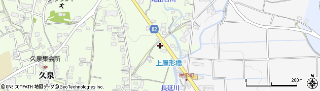 福岡県八女郡広川町久泉631周辺の地図