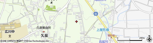 福岡県八女郡広川町久泉711周辺の地図