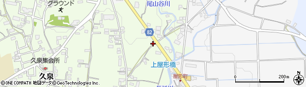 福岡県八女郡広川町久泉691周辺の地図