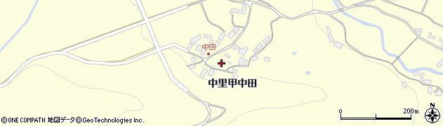 佐賀県伊万里市二里町（中里甲中田）周辺の地図