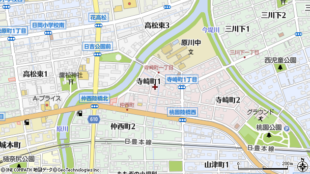 〒870-0137 大分県大分市寺崎町の地図