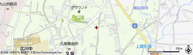 福岡県八女郡広川町久泉752周辺の地図