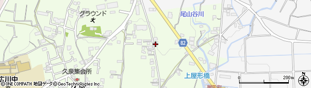福岡県八女郡広川町久泉687周辺の地図