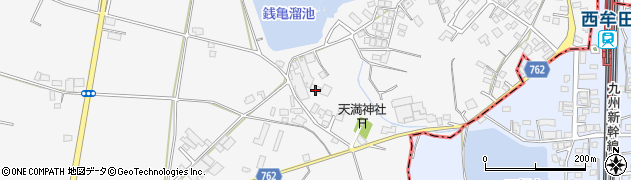 福岡県久留米市三潴町西牟田6434周辺の地図