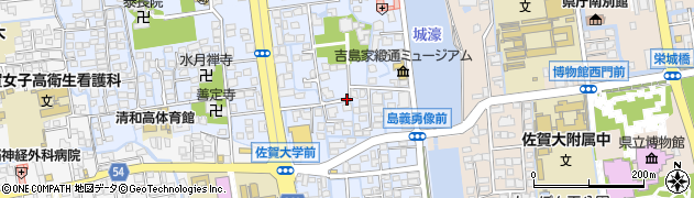 佐賀県佐賀市赤松町周辺の地図