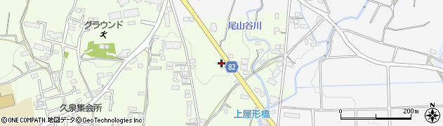 福岡県八女郡広川町久泉676周辺の地図