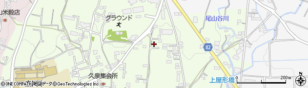 福岡県八女郡広川町久泉721周辺の地図