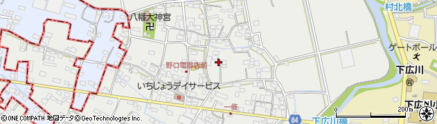 福岡県広川町（八女郡）一條周辺の地図